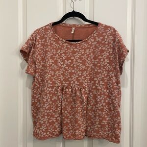 Rylee + Cru Sadie tee shirt flower